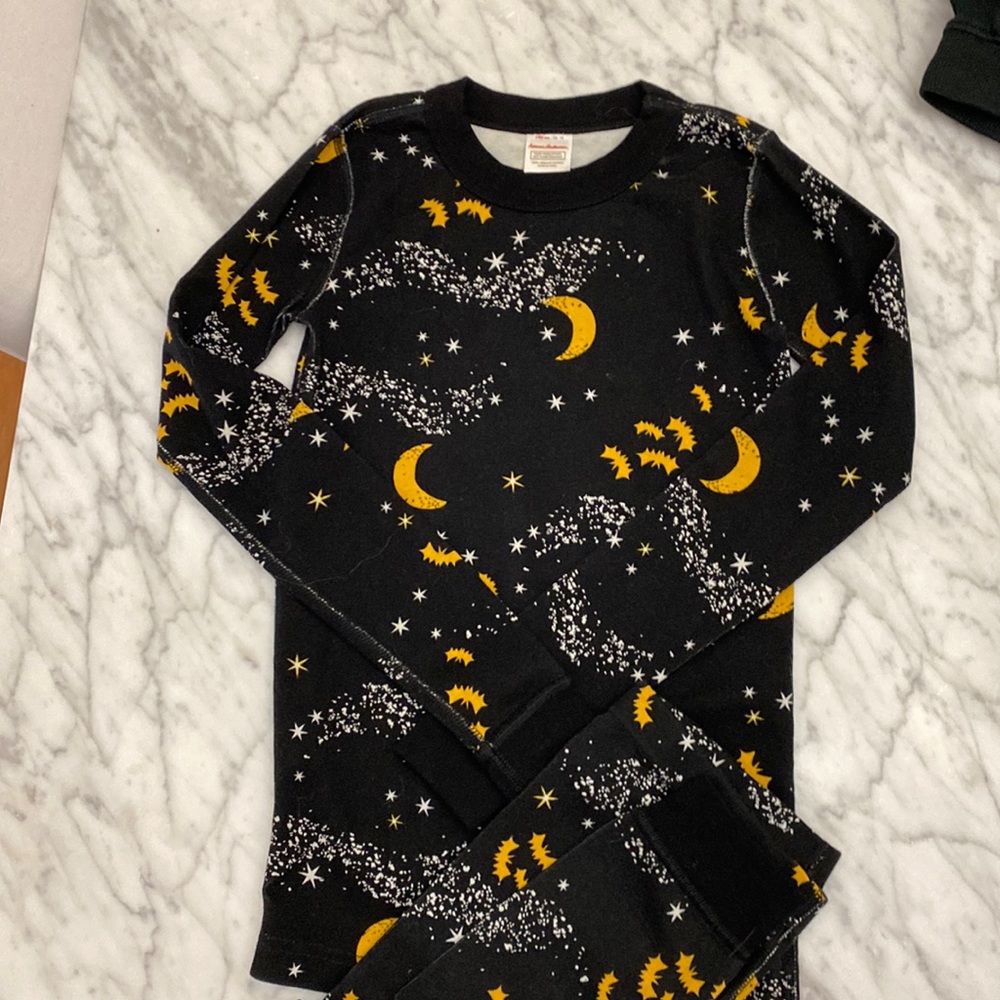 NWOT ❤️ moon & stars Hanna Andersson long Johns set size 140 -US 10 -